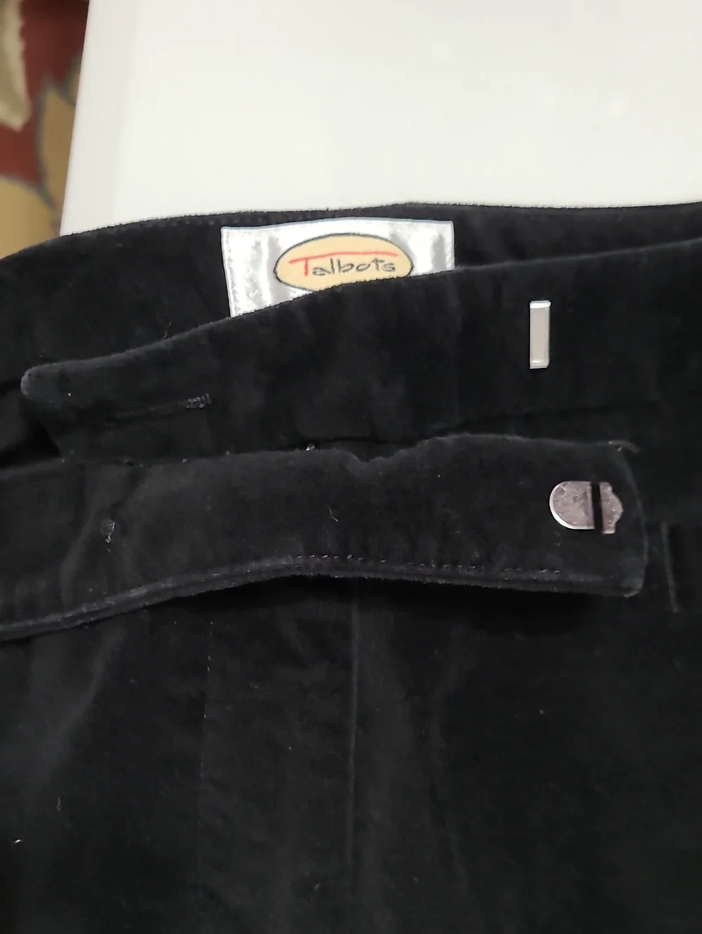 Talbots Black Velvet Pants size 14
